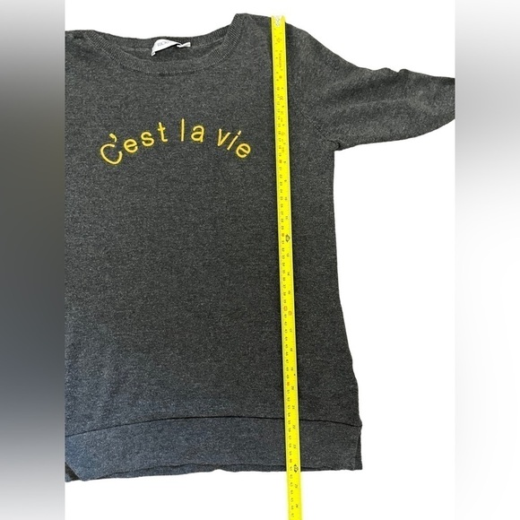 “c’est La Vie” Knit long sleeve sweater - Picture 6 of 7